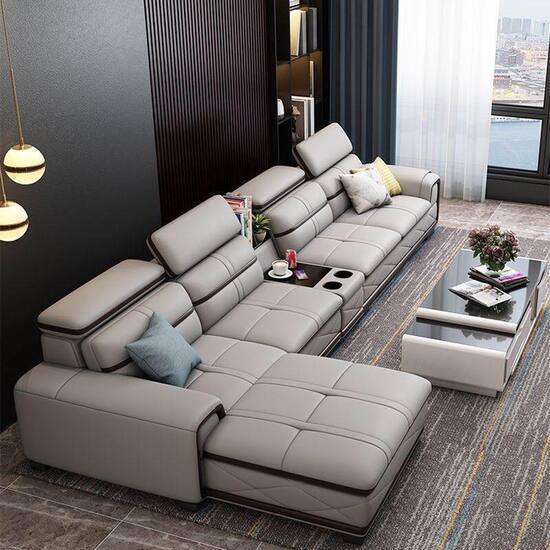 Ghế sofa da cao cấp L61-07