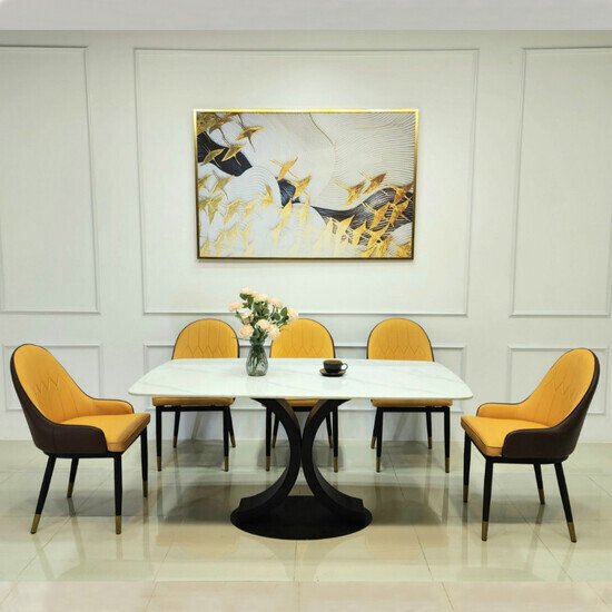 Bàn ăn mặt đá cao cấp AG 07