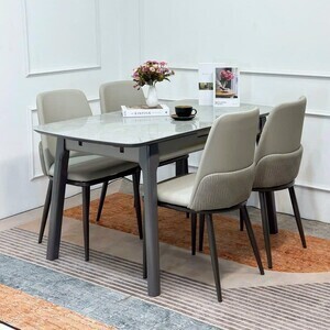 Bàn ăn thông minh mặt đá cao cấp Lothas có bếp từ/ không bếp từ AG29