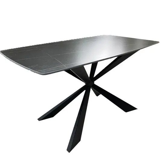 Bàn ăn mặt đá chân hình sao cao cấp AG27