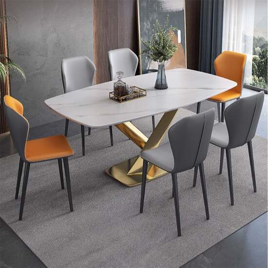 Bàn ăn mặt đá cao cấp Lavie AG06