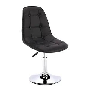 Ghế da cúc chân trụ xoay A-38