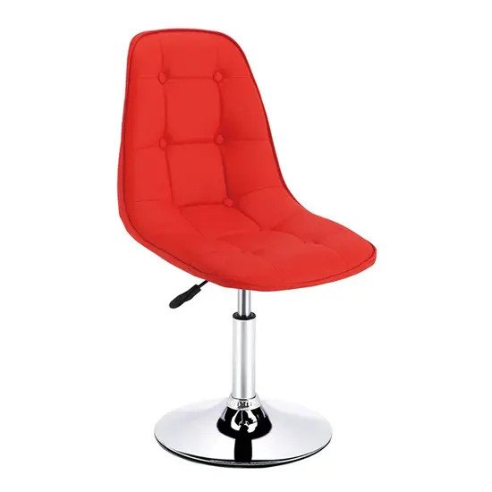 Ghế da cúc chân trụ xoay A-38