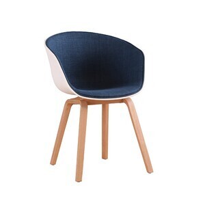 Ghế nhựa bọc vải chân sắt giả gỗ A-45