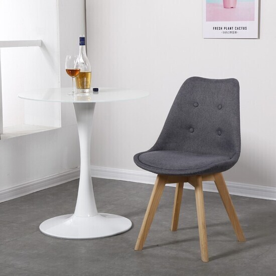 Ghế bọc vải chân gỗ A-44