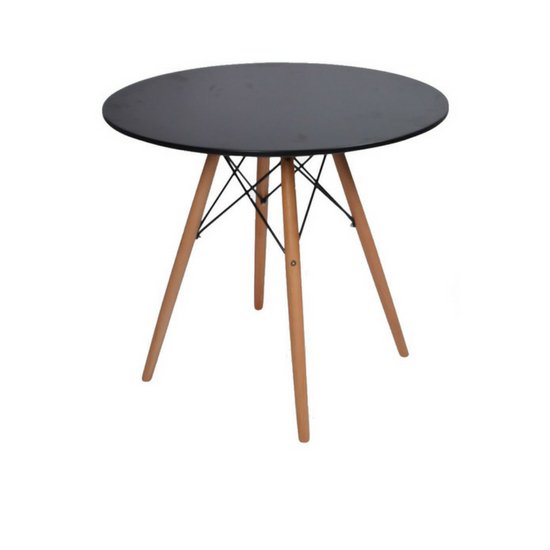 Bàn cafe eames 4 chân mặt gỗ MDF tròn AG4
