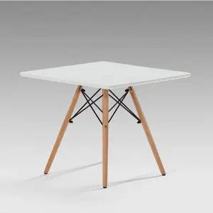 Bàn cafe vuông 4 chân giằng sắt AG3