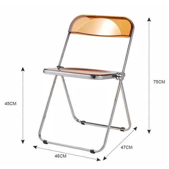 Ghế cafe xếp trong suốt nhập khẩu giá rẽ AG-18