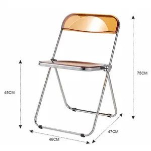 Ghế cafe xếp trong suốt nhập khẩu giá rẽ AG-18