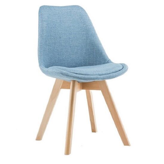 Ghế eames đệm bọc vải chân gỗ AG-06