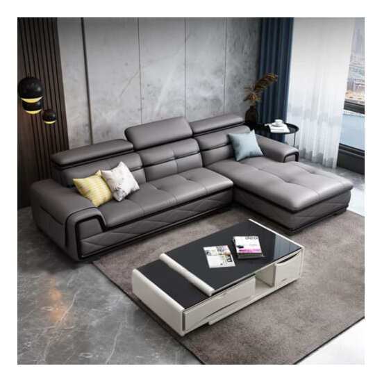 Ghế sofa da cao cấp L61-07