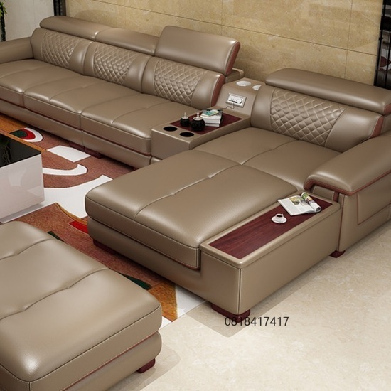 Ghế sofa da góc L cao cấp AG-50
