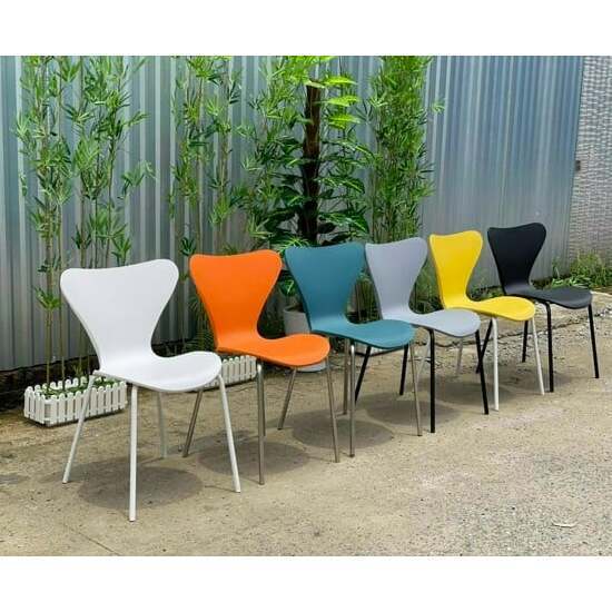 Ghế nhựa thiên nga chân sắt AG-33