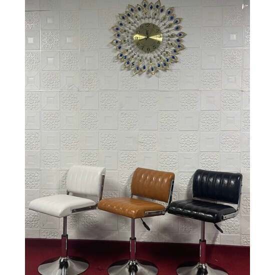 Ghế cafe đệm vuông chân trụ xoay A-68