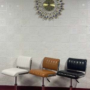 Ghế cafe đệm vuông chân trụ xoay A-68