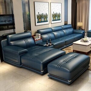Sofa da góc L cao cấp AG024