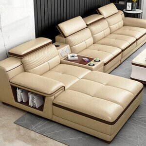 Sofa da góc L cao cấp AG-67