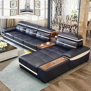Ghế sofa da góc L cao cấp AG-65