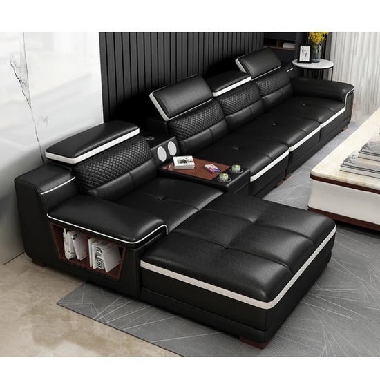 Sofa da góc L cao cấp AG-67