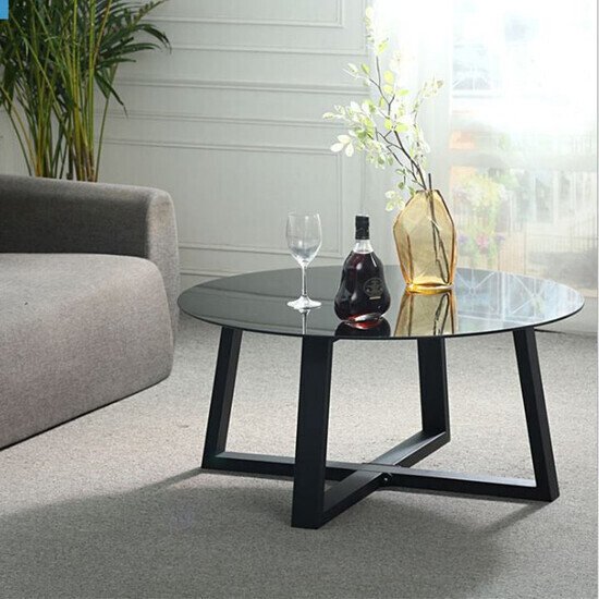 Bàn Sofa Tròn Mặt Kính AG67