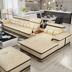Sofa da góc Lcao cấp AG-80