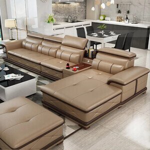 Sofa da góc Lcao cấp AG-80