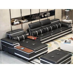 Sofa da góc Lcao cấp AG-80