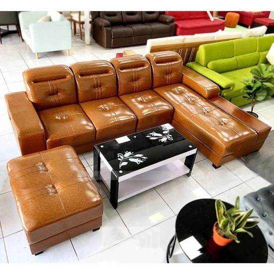 Sofa da góc L cao cấp AG-66