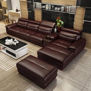 Ghế sofa da góc L cao cấp AG-64
