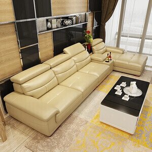 Ghế sofa da góc L cao cấp AG-64