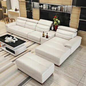 Ghế sofa da góc L cao cấp AG-64