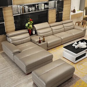 Ghế sofa da góc L cao cấp AG-64