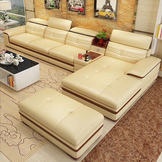 Sofa da cao cấp AG018