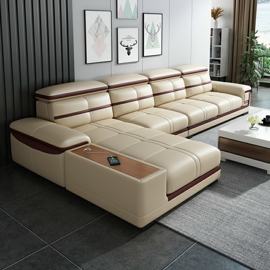 Ghế sofa da góc L cao cấp AG-76