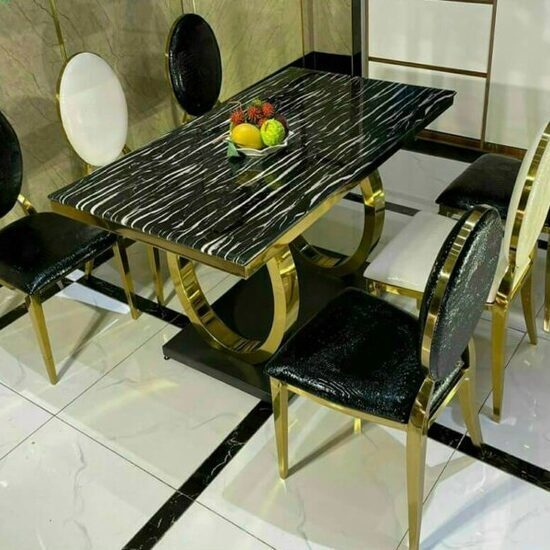 Ghế ăn inox luxury ( giá chưa bao gồm bàn ăn) AG19