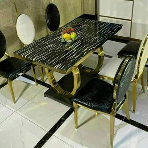 Ghế ăn inox luxury ( giá chưa bao gồm bàn ăn) AG19