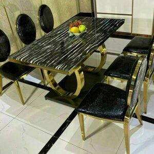 Ghế ăn inox luxury ( giá chưa bao gồm bàn ăn) AG19