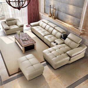 Sofa da L cao cấp AG-19