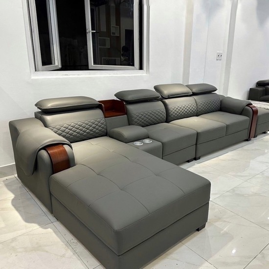 Ghế sofa da góc L cao cấp AG-44