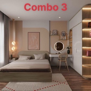 Combo giường tủ 3