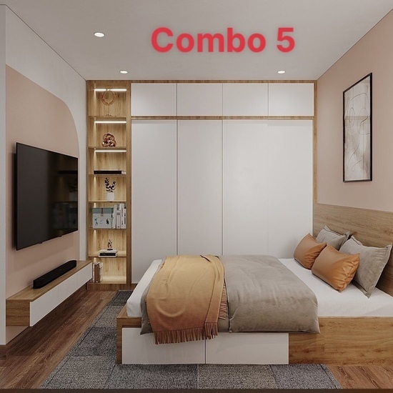 Combo giường tủ 5
