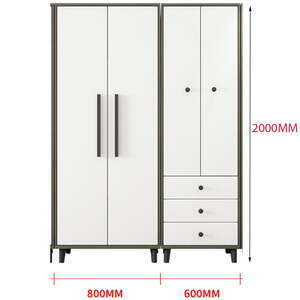 Combo 2 tủ quần áo gỗ công nghiệp kiểu dáng hiện đại AG-5210