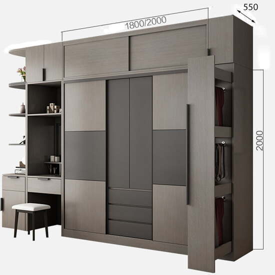 Tủ quần áo hiện đại thiết kế nhã nhặn AG-5217