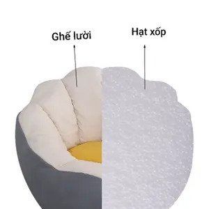 Ghế lười hạt xốp cúc họa mi siêu dễ thương (kèm hạt xốp)