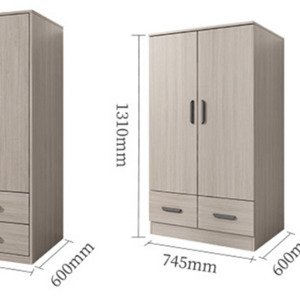 Tủ áo bằng gỗ kiểu dáng nhỏ gọn AG-5024