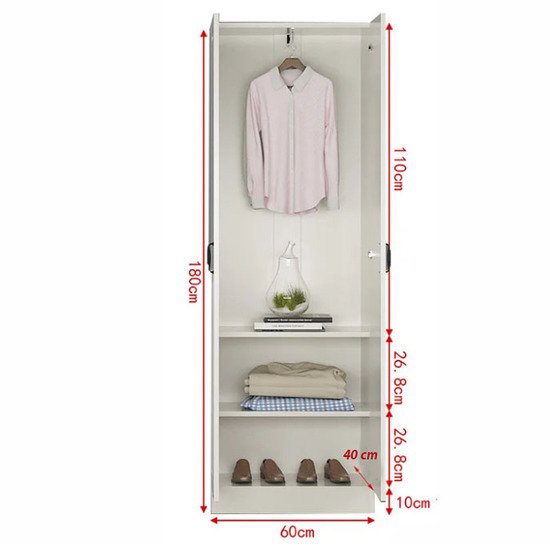 Tủ áo nhỏ gọn, tủ để quần áo bằng gỗ MDF AG-5213