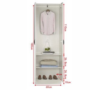 Tủ áo nhỏ gọn, tủ để quần áo bằng gỗ MDF AG-5213