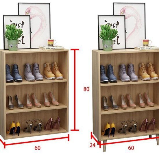 Tủ kệ để giày, giá để giày ngoài cửa lắp ghép AG18