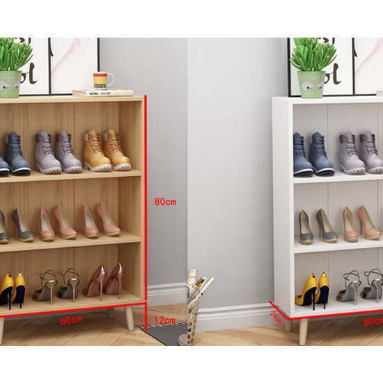 Tủ kệ để giày, giá để giày ngoài cửa lắp ghép AG18