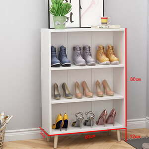 Tủ kệ để giày, giá để giày ngoài cửa lắp ghép AG18
